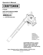 Craftsman 79483 Operation Manual