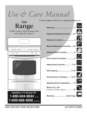 Frigidaire FGF368GQ Complete Owner's Guide (English)