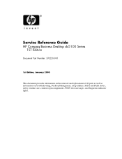 HP DC5100 HP Compaq Business Desktop dc5100 Service Reference Guide, 2nd Edition