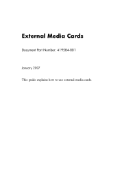HP Nx9420 External Media Cards - Windows Vista