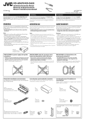 JVC KD-AR470 Installation Manual