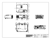 NEC NP-P451W Mechanical Drawing