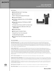 Sony DAV-HDX267W Marketing Specifications
