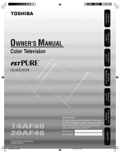 Toshiba 20AF46 User Manual