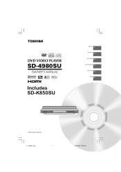 Toshiba SD-4980SU Owners Manual
