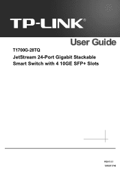 TP-Link 10GE T1700G-28TQUN V1 User Guide
