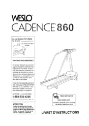 Weslo Cadence 860 Canadian French Manual