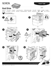 Xerox 5500N Instruction Sheet - Installing a Hard Drive