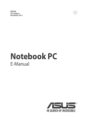 Asus F200MA User's Manual for English Edition