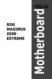 Asus ROG MAXIMUS Z690 EXTREME Users Manual English