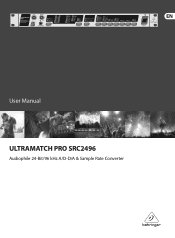 Behringer SRC2496 Manual