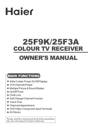 Haier 25F3A-T User Manual