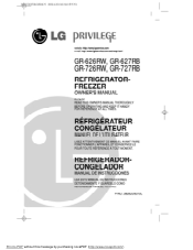 LG GR-627RB Owners Manual