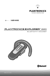 Plantronics EXPLORER 220 BLACK User Guide