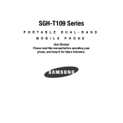 Samsung T109 User Manual (ENGLISH)