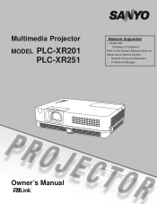 Sanyo PLC-XR201 Owners Manual