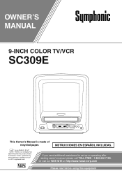 Symphonic SC309E Owner's Manual