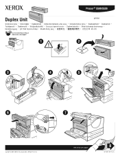 Xerox 5500N Instruction Sheet - Duplex Unit