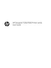 HP DesignJet T200 User Guide