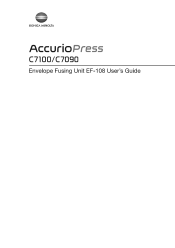 Konica Minolta AccurioPress C7100 EF-108 User Manual