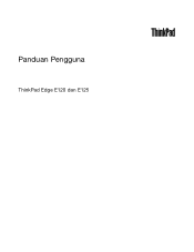 Lenovo ThinkPad Edge E125 (Bahasa Indonesia) User Guide