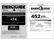 Maytag MFW2055DRM Energy Guide