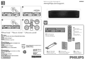 Philips DVP3355V Quick start guide