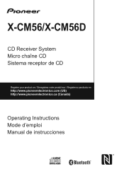 Pioneer X-CM56B Operating Manual Eng/Fr/Sp