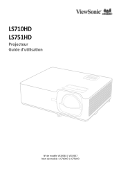 ViewSonic LS751HD User Guide Francais