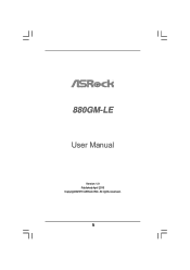 ASRock 880GM-LE User Manual