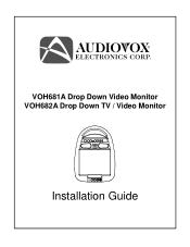 Audiovox VOH682A Installation Guide