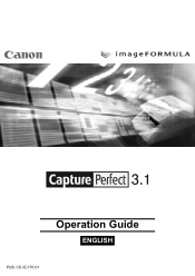 Canon imageFORMULA DR-C125 Document Scanner Operating Guide