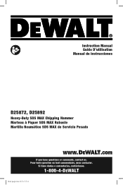 Dewalt D25892K Instruction Manual