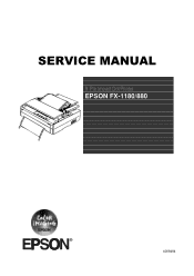 Epson FX 890 Service Manual
