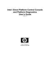 HP Integrity rx4610 Intel® Direct Platform Control Console and Platform Diagnostics Users Guide (version 4)