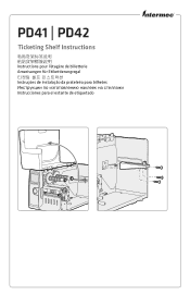 Intermec PD41 PD41 and PD42 Ticketing Shelf Instructions