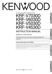 Kenwood KRF-V7030D User Manual