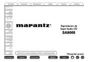 Marantz SA8005 Owner's Manual in Spanish