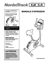 NordicTrack Gx 3.4 Bike Italian Manual
