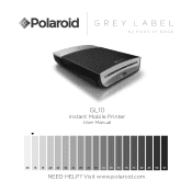 Polaroid Z3X430 GL10 Instant Mobile Printer Manual (English)