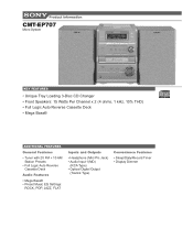 Sony CMT-EP707 Marketing Specifications