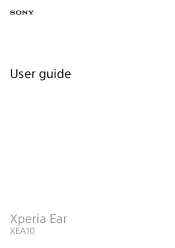 Sony Xperia Ear Help Guide