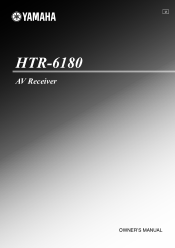 Yamaha HTR-6180BL Owner's Manual