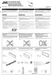 JVC KDA305 Installation Manual