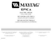 Maytag MEDZ600TB Use and Care Guide