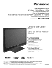 Panasonic THC46FD18 THC46FD18 User Guide