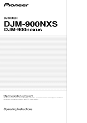 Pioneer DJM-900NXS Operating Instructions