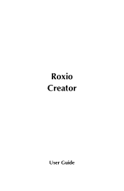 Roxio Creator 2011 Product Manual