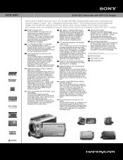 Sony DCR-SR87 Marketing Specifications