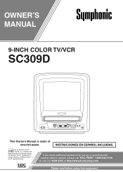 Symphonic SC309D Owner's Manual